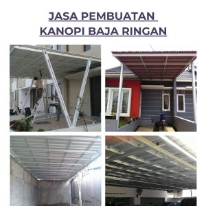 Jasa pembuatan kanopi baja ringan