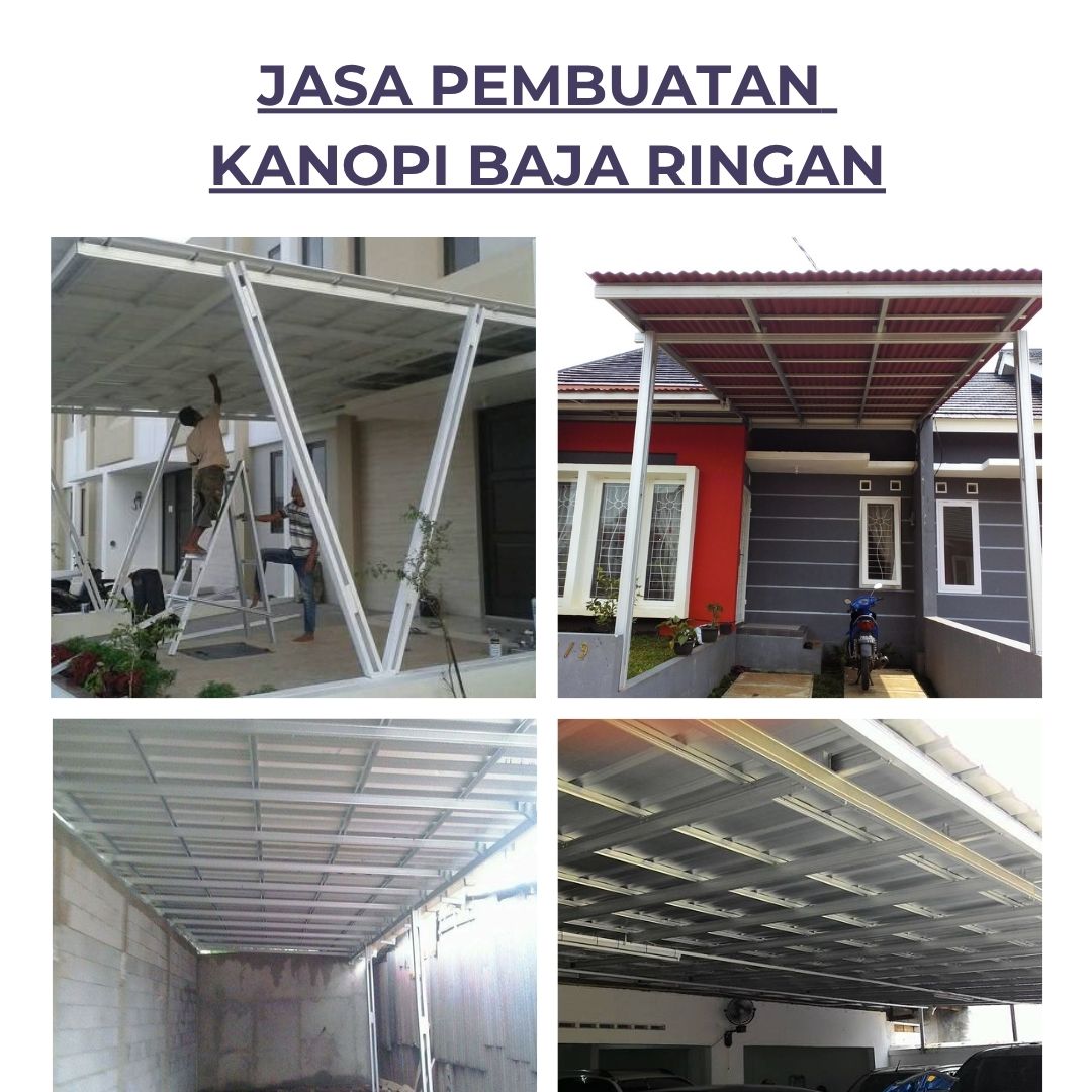 Jasa pembuatan kanopi baja ringan