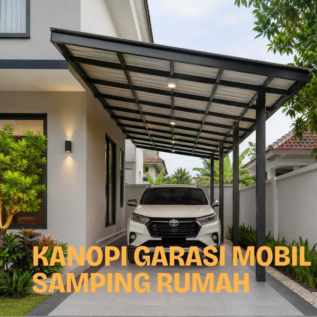 Kanopi Garasi Mobil Samping Rumah