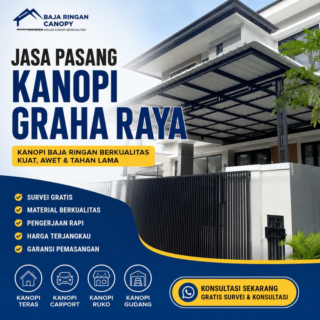 Jasa Pasang Kanopi Graha Raya